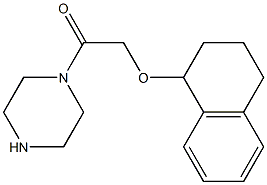 1-[(1,2,3,4-tetrahydronaphthalen-1-yloxy)acetyl]piperazine 구조식 이미지