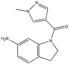 1-[(1-methyl-1H-pyrazol-4-yl)carbonyl]-2,3-dihydro-1H-indol-6-amine Structure