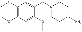 1-[(2,4,5-trimethoxyphenyl)methyl]piperidin-4-amine Structure
