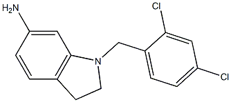 1-[(2,4-dichlorophenyl)methyl]-2,3-dihydro-1H-indol-6-amine 구조식 이미지