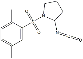 1-[(2,5-dimethylbenzene)sulfonyl]-2-isocyanatopyrrolidine Structure
