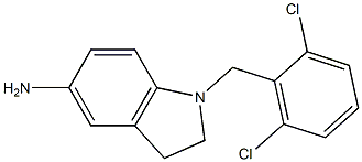 1-[(2,6-dichlorophenyl)methyl]-2,3-dihydro-1H-indol-5-amine Structure