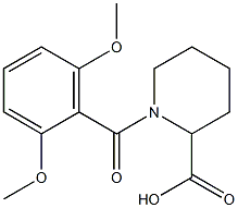 1-[(2,6-dimethoxyphenyl)carbonyl]piperidine-2-carboxylic acid Structure