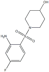 1-[(2-amino-4-fluorobenzene)sulfonyl]piperidin-4-ol Structure