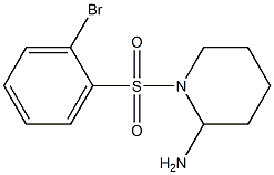 1-[(2-bromobenzene)sulfonyl]piperidin-2-amine 구조식 이미지