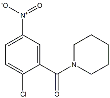 1-[(2-chloro-5-nitrophenyl)carbonyl]piperidine Structure