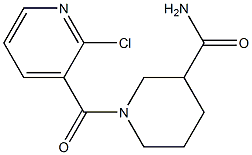 1-[(2-chloropyridin-3-yl)carbonyl]piperidine-3-carboxamide Structure