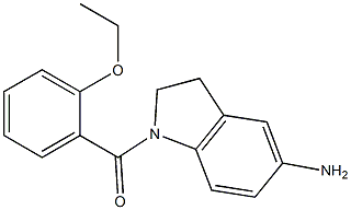 1-[(2-ethoxyphenyl)carbonyl]-2,3-dihydro-1H-indol-5-amine 구조식 이미지