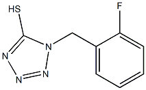 1-[(2-fluorophenyl)methyl]-1H-1,2,3,4-tetrazole-5-thiol Structure