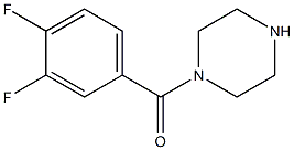 1-[(3,4-difluorophenyl)carbonyl]piperazine Structure