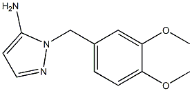 1-[(3,4-dimethoxyphenyl)methyl]-1H-pyrazol-5-amine 구조식 이미지