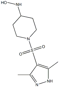 1-[(3,5-dimethyl-1H-pyrazole-4-)sulfonyl]piperidine-4-hydroxylamine 구조식 이미지