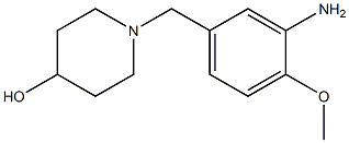 1-[(3-amino-4-methoxyphenyl)methyl]piperidin-4-ol 구조식 이미지