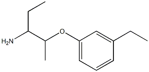 1-[(3-aminopentan-2-yl)oxy]-3-ethylbenzene Structure