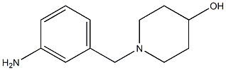 1-[(3-aminophenyl)methyl]piperidin-4-ol 구조식 이미지