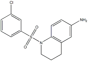 1-[(3-chlorobenzene)sulfonyl]-1,2,3,4-tetrahydroquinolin-6-amine Structure