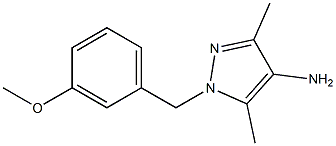 1-[(3-methoxyphenyl)methyl]-3,5-dimethyl-1H-pyrazol-4-amine 구조식 이미지