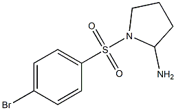 1-[(4-bromobenzene)sulfonyl]pyrrolidin-2-amine 구조식 이미지