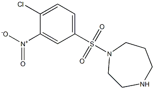 1-[(4-chloro-3-nitrobenzene)sulfonyl]-1,4-diazepane Structure