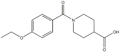 1-[(4-ethoxyphenyl)carbonyl]piperidine-4-carboxylic acid 구조식 이미지