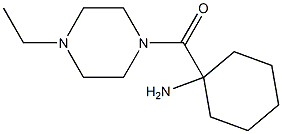 1-[(4-ethylpiperazin-1-yl)carbonyl]cyclohexanamine Structure