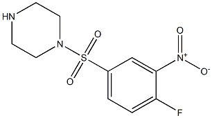 1-[(4-fluoro-3-nitrobenzene)sulfonyl]piperazine Structure