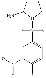1-[(4-fluoro-3-nitrobenzene)sulfonyl]pyrrolidin-2-amine 구조식 이미지