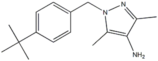 1-[(4-tert-butylphenyl)methyl]-3,5-dimethyl-1H-pyrazol-4-amine 구조식 이미지