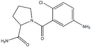 1-[(5-amino-2-chlorophenyl)carbonyl]pyrrolidine-2-carboxamide Structure