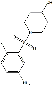 1-[(5-amino-2-methylbenzene)sulfonyl]piperidin-4-ol Structure