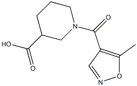 1-[(5-methylisoxazol-4-yl)carbonyl]piperidine-3-carboxylic acid 구조식 이미지