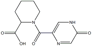 1-[(5-oxo-4,5-dihydropyrazin-2-yl)carbonyl]piperidine-2-carboxylic acid Structure