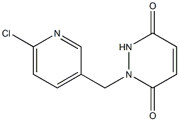 1-[(6-chloropyridin-3-yl)methyl]-1,2,3,6-tetrahydropyridazine-3,6-dione 구조식 이미지