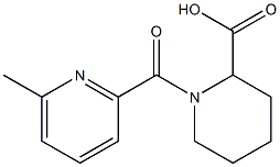 1-[(6-methylpyridin-2-yl)carbonyl]piperidine-2-carboxylic acid 구조식 이미지