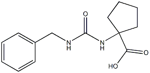 1-[(benzylcarbamoyl)amino]cyclopentane-1-carboxylic acid 구조식 이미지