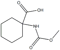 1-[(methoxycarbonyl)amino]cyclohexane-1-carboxylic acid Structure