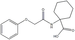 1-[(phenoxyacetyl)amino]cyclohexanecarboxylic acid 구조식 이미지