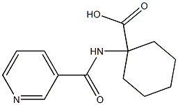 1-[(pyridin-3-ylcarbonyl)amino]cyclohexanecarboxylic acid 구조식 이미지