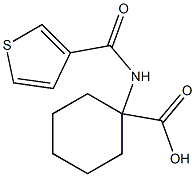 1-[(thien-3-ylcarbonyl)amino]cyclohexanecarboxylic acid Structure