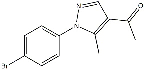 1-[1-(4-bromophenyl)-5-methyl-1H-pyrazol-4-yl]ethan-1-one Structure
