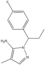 1-[1-(4-fluorophenyl)propyl]-4-methyl-1H-pyrazol-5-amine Structure