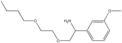 1-[1-amino-2-(2-butoxyethoxy)ethyl]-3-methoxybenzene Structure