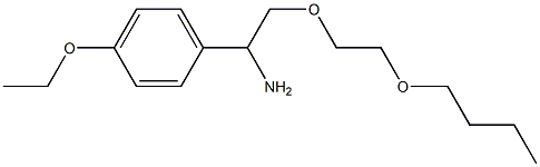 1-[1-amino-2-(2-butoxyethoxy)ethyl]-4-ethoxybenzene 구조식 이미지