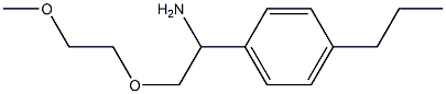 1-[1-amino-2-(2-methoxyethoxy)ethyl]-4-propylbenzene Structure