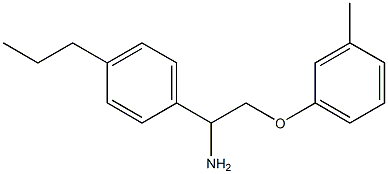 1-[1-amino-2-(3-methylphenoxy)ethyl]-4-propylbenzene Structure