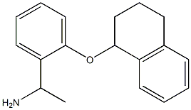 1-[2-(1,2,3,4-tetrahydronaphthalen-1-yloxy)phenyl]ethan-1-amine Structure