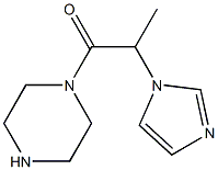 1-[2-(1H-imidazol-1-yl)propanoyl]piperazine 구조식 이미지