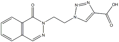 1-[2-(1-oxo-1,2-dihydrophthalazin-2-yl)ethyl]-1H-1,2,3-triazole-4-carboxylic acid 구조식 이미지