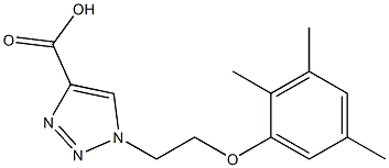 1-[2-(2,3,5-trimethylphenoxy)ethyl]-1H-1,2,3-triazole-4-carboxylic acid Structure