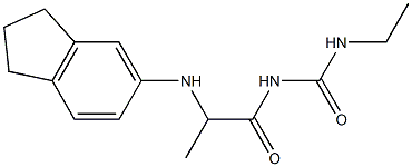 1-[2-(2,3-dihydro-1H-inden-5-ylamino)propanoyl]-3-ethylurea Structure